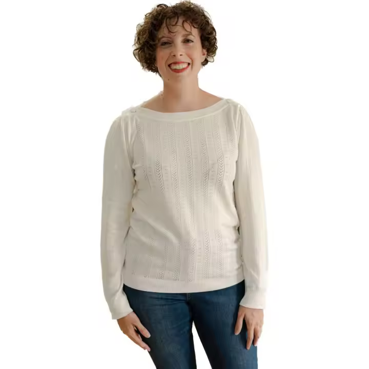 NAF NAF - Jersey doble calado Color Crudo de NAF NAF - 1