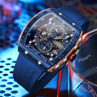 Reloj De Pulsera Curren 8442 Para Hombre Estilo Business Y Casual Cronógrafo De 6 Manos Reloj De Cuarzo Lujo Y Moda Resistente Al Agua Material De Correa Silicona Y Caja De Aleación Dial De Cristal De Zafiro - details 9