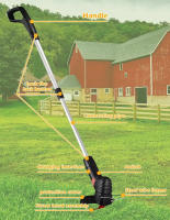 Cortacésped Portátil Inalámbrico Con Batería De Litio Para Jardín Trimmer De Hierba Herramienta De Jardinería Para El Hogar Eliminador De Malas Hierbas - details 3
