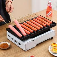 Sartén para salchichas de 6/10 rejas para uso interno y exterior plato molde para hot dogs para fiestas de BBQ en casa - details 2