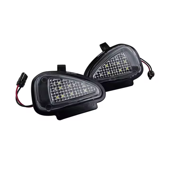 Luces LED under Mirror Para VW Golf MK6 Jetta MK4 Passat Eos Sharan Touran Tiguan Blanco Xenón 6000K Impermeables 12V Directo Reemplazo - 1