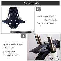 Fendr De Bicicleta De Montaña MTB Guardabarros Frontal Y Trasero Compatible Ajuste Para Ruedas De 26 27.5 Y 29 Pulgadas Accesorios De Vehículo - details 17