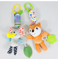 Juguetes Sensoriales Para Bebés Con Mordedor Suave De Peluche En Forma De Animal Con Campanas Y Rattles Para Desarrollo Infantil Regalos Para Recién Nacidos - details 2