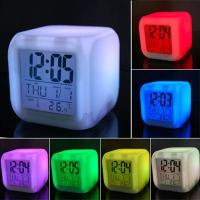 Reloj De Alarma En Forma De Cubo Colorido Para Niños Con Interruptor Creativo Para Hogar Oficina Pequeño Escritorio Juguete - details 0