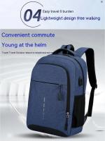 Mochila Unisex Grande De Viaje Simple Y Moda Para Estudiantes Y Computadoras Con Gran Capacidad Bolsillos Internos Y Exterior Cierre De Cremallera - details 5