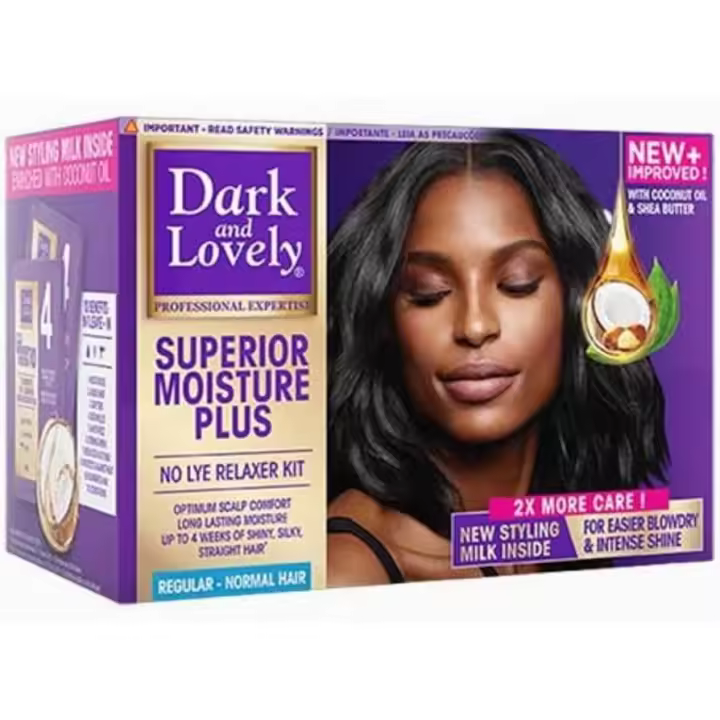 DARK & LOVELY NO LYE RELAXER KIT SUPERIOR MOISTURE PLUS- REGULAR - 1
