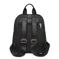 Mochila Grande De PU Negro Para Mujer Bolsa De Viaje Estilo Harajuku Suelta Para Estudiantes Escuela Mochila Unisex Moda De Calle Alta Capacidad - details 6