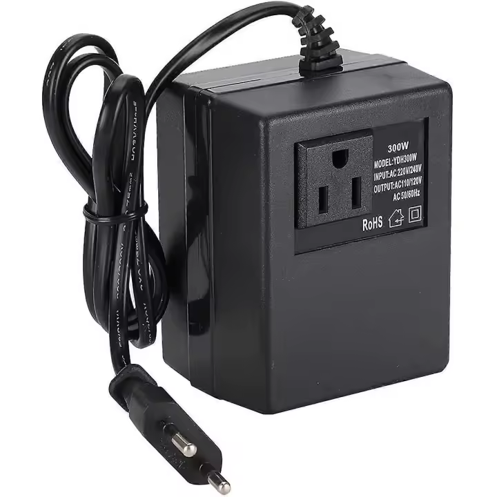 Adaptador de enchufe de la UE, 300W transformador de potencia convertidor de voltaje AC 220V a 110V adaptador de enchufe de la UE (220V) - 1