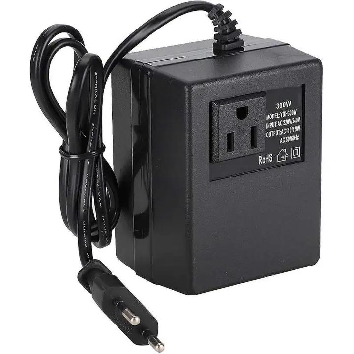 Adaptador de enchufe de la UE, 300W transformador de potencia convertidor de voltaje AC 220V a 110V adaptador de enchufe de la UE (220V) - 1