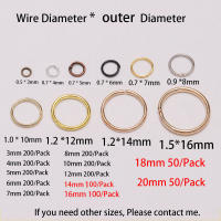 Anillos Abiertos De Oro Rosa 50-200pcs/lot 3-20mm Para Fabricación De Joyas DIY Accesorios De Conexión Anillos Split - details 9