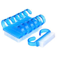 Lote De 10 Brochas De Limpieza Para Uñas Y Pies Plástico Suave Cabeza Rectangular Herramientas De Manicura Y Pedicura Transparentes - details 3