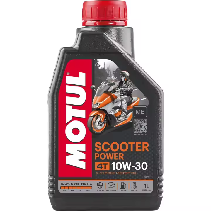 Motul Aceite Lubricante Scooter Power 4T MB 10W-30 de alta calidad para Scooter 1L - 1