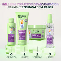 Garnier Fructis Método Rizos Champú, Pre-Champú, Mascarilla y sérum para Rizos Hidratados durante 72h - details 0