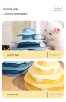 Juguete Inteligente Para Gatos Torre De Juego Con Tunnel Y Rota Plataforma De Juego Divertido Para Entrenamiento De Inteligencia Accesorios Para Mascotas - details 6