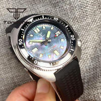 Reloj Automático Para Hombre Tandorio MOP Dial NH35 Date 20BAR 44mm Esfera De Zafiro Bisel De 120 Clicks Luminiscencia Resistente Al Agua 20Bar - details 6