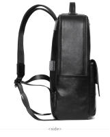 Mochila Para Hombre De Cuero Genuino Grande Capacidad Con Bolsillo Para Portátil De 15.6 Pulgadas Diseño Moda Múltiples Bolsillos Bolsa Escolar - details 17