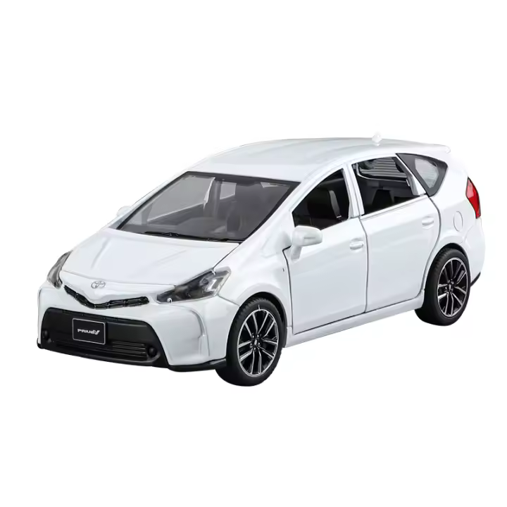 Modelo De Coche De Aleación Prius a Escala 1:32 Con Acción De Retroceso De Pull-Fun Juguete Educativo Para Niños Regalo Ideal Para Amantes De Los Coches - 1