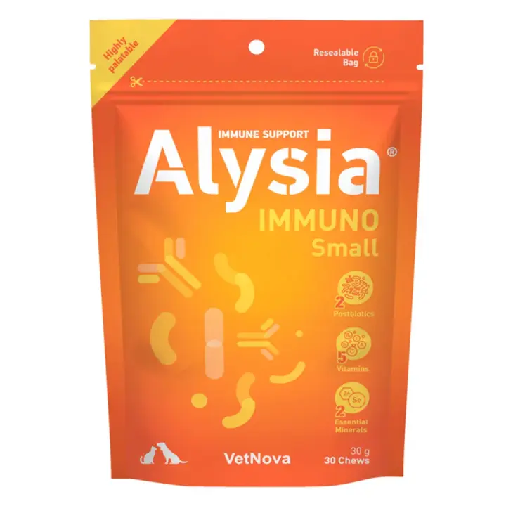 Alysia Immuno Small 30 chews suplemento para fortalecer el sistema inmunológico perros y gatos Vetnova - 1