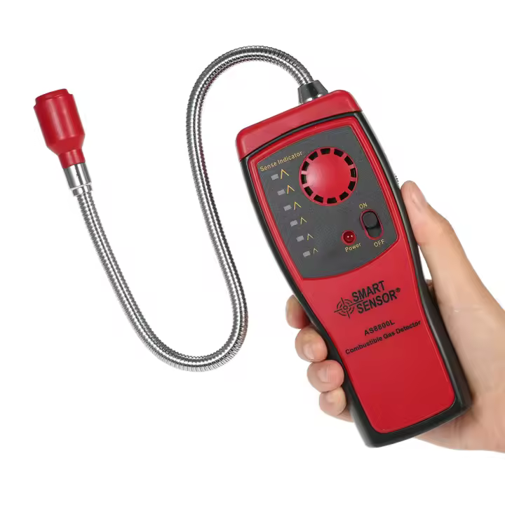 Sensor inteligente portátil AS8800L, mini detector de gas combustible, detector de detección, con alarma de luz y sonido - 1