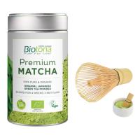 Batidor de Bambú para Matcha + Té Matcha Premium en Polvo Bio 80g - Biotona - details 0