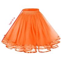 Falda Tutú Para Mujer De 50 Cm Cintura Elástica Versátil Mini Falda Flareada Casual Para Ballet Y Performance Material De Poliéster - details 0