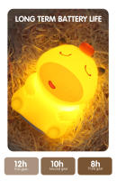 Lámpara De Noche De Silicona Capibara Para Niños Luz De Dormitorio Recargable Por USB Decoración Animal Táctil Para El Lecho - details 19