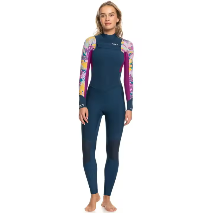 Roxy Traje De Neopreno Con Cremallera Frontal De Manga Larga 4/3 Mm Swell Series - 1