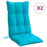vidaXL Cojines para silla con respaldo alto 2 uds tela Oxford Color Gris,  Beige,  Taupé y mas Cojín Decorativo de Asiento Cojines de muebles de salon - details 0