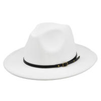 Sombrero De Vaquero Para Hombre Estilo Vintage Color Sólido Broche Ancho Moda Viaje Fiestas De Iglesia Sombrero De Paja Jazz - details 1