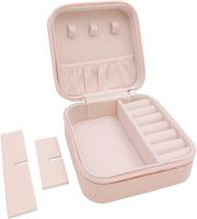 Mini Organizador De Viajes para joyas, organizador pequeño y portátil, Caja de almacenamiento de exhibición portátil para anillos, pendientes, Collares, Regalos - details 0