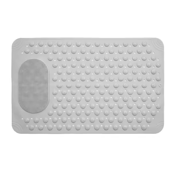 Alfombra de Baño de Goma Antideslizante with Agujas de Drenaje y Ventosa - 1