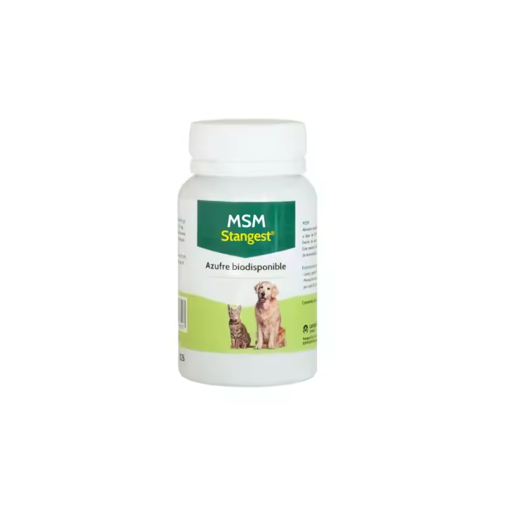 STANGEST - M.S.M (60 Comprimidos) - Alimento Complementario de Aporte de Azufre Biodisponible en Perros y Gatos - 1