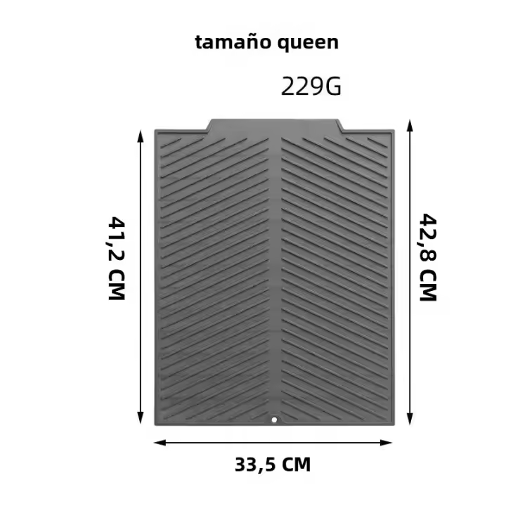 Mantel De Silicona Para Secado De Platos Matriz De Drenaje Plegable Grande Almohadilla De Drenaje Ecológica Resistente Al Calor Para Olla - 1