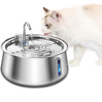 Fuente De Agua Automática Para Mascotas 4L En Acero Inoxidable Silenciosa Con Filtro Dispensador De Agua Para Gatos Y Perros - details 0