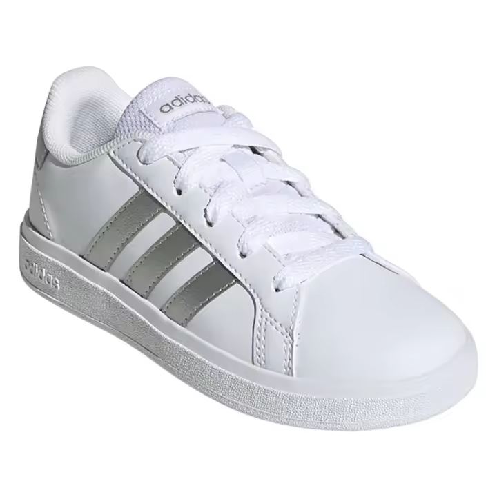 Zapatillas Adidas Grand Court 2.0 K Blancas Silver Gw6506 Casual Niño Niña - 1