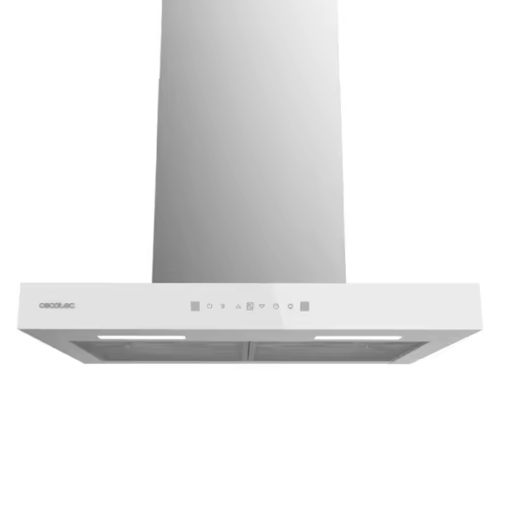 Cecotec Campana Extractora 60 cm Tipo T Bolero Flux TT 605500 Glass White A++ - 1