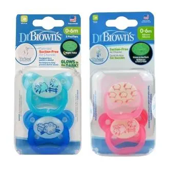 DR BROWNS SUCTION FREE CHUPETE NOCTURNO 0-6M - 1