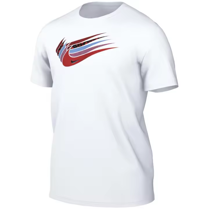 Camiseta de Manga Corta Nike Swoosh para hombre en color blanco - 1