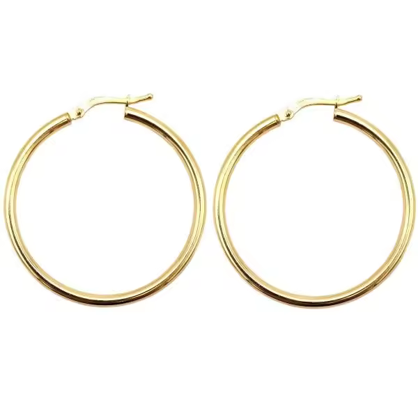 Pendiente de Aro Circular S&LE CHIC® Dorado y Plateado para Mujer - 1