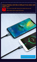 Cable De Carga Y Sincronización Braided USB C a Micro USB OTG Tipo C a Micro USB Para Samsung Xiaomi Huawei 2.4A Braid - details 3