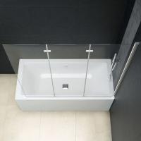 vidaXL Mampara de ducha plegable 3 paneles ESG 130x138 cm - details 5