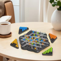 Juego De Estrategia Geométrica Con Cadena Tablero De Ajedrez Desafío Mental Juguete Triggle Para Niños Adultos Y Familias En Fiestas - details 3