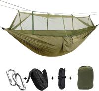 Relájate en Comodidad con la Hamaca Portátil de Nailon para Acampar, Mochileros, Viajes, Playa y Patio - BOPORO - details 0