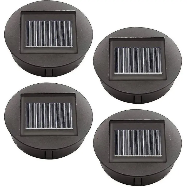 Luces Solares del reemplazo de 4 pedazo con los bulbos que tienen, reemplazo solar de las Luces superiores, cubierta de La Entrada del panel solar para la cubierta que cuelga al Aire Libre del Jardín - 1