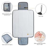 Alfombrilla De Cambio Para Bebé Recién Nacido Plegable Y Resistente Al Agua Multifuncional Portátil Matrícula De Pañales Para Niños Y Niñas De 0 a 12 Meses - details 11