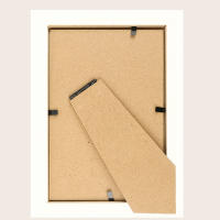 AYA MARKT Marco de Fotos Blanco, Marco de Madera Clasico, 2cm de Grosor, Cuadro de Mesa,Cuadro de Pared,Marcos de Mesa ideal para Fotos,Poster y Diplomas - details 4