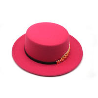 Gorro Fedora De Lana Vintage Otoño Invierno Para Hombre Y Mujer Con Cordón Y Ala Ancha Elegante Para Dama Gorro De Jazz Plancha - details 14