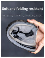 Zapatos de Trabajo de Moda Antichoque con Punta de Acero Cómodos Resistentes a la Perforación y Antideslizantes para Hombres - details 12