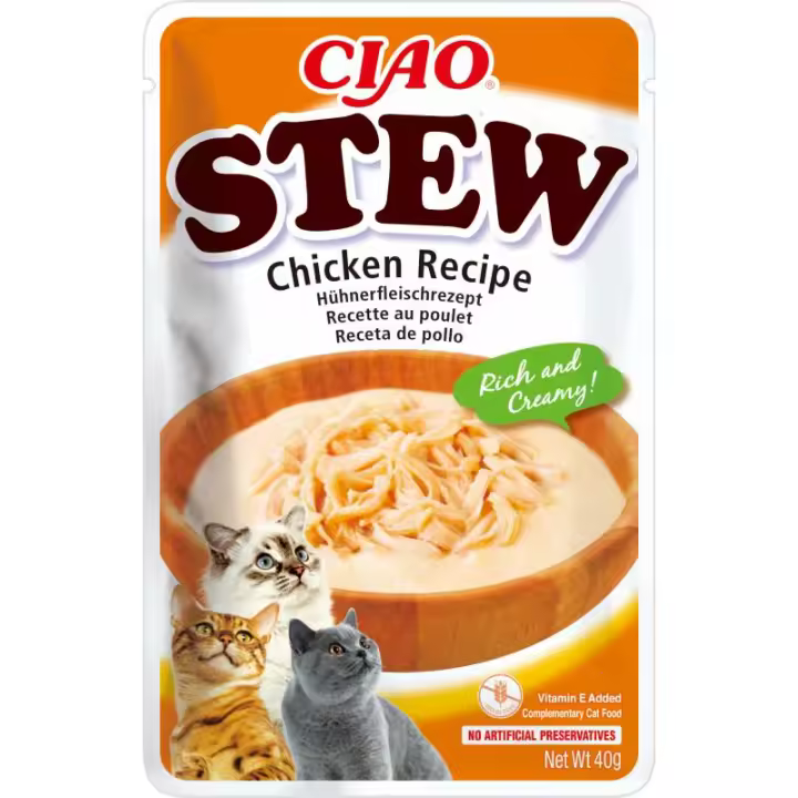 Churu Stew Estofado De Pollo Sobre Para Gatos - 12 unidades x 40gr - 1