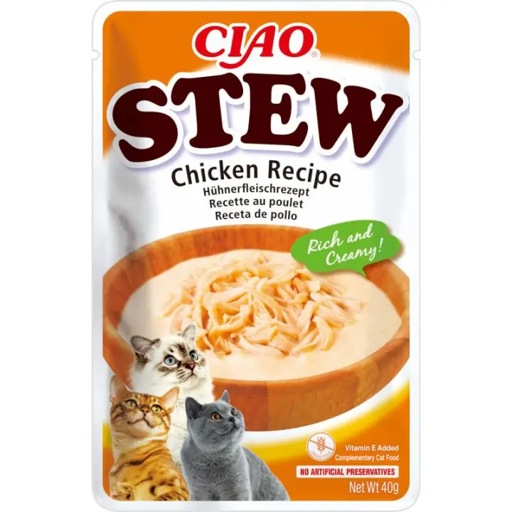 Churu Stew Estofado De Pollo Sobre Para Gatos - 12 unidades x 40gr - 1